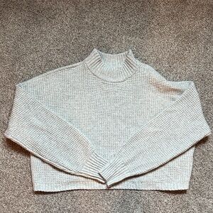 Hollister Light Gray Turtleneck Sweater